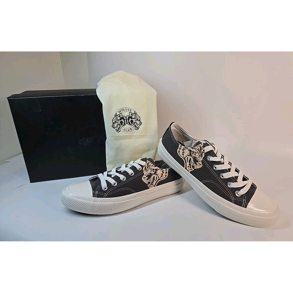 Darc Sport Limited Release W1-DIOS Wolves Forever NFGU Low Top Shoes in Gray/Tan